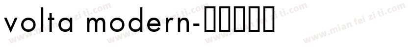volta modern字体转换